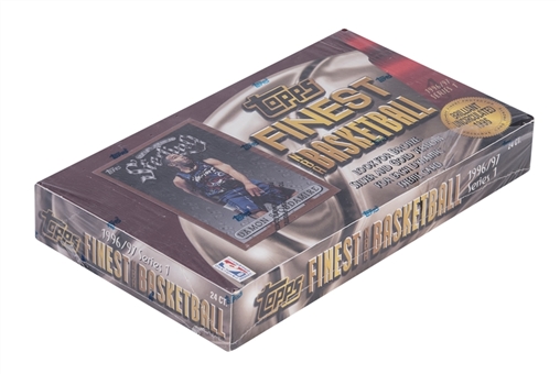 1996-97 Topps Finest Series 1 Basketball Unopened Box (24 Packs)